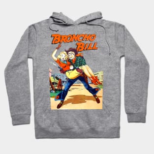 Love Cowboys Cowgirl Western Broncho Bill Vintage Comic Book Hoodie